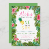 Einladung zum ersten Geburtstag im Sun Tropical (Vorne/Hinten)