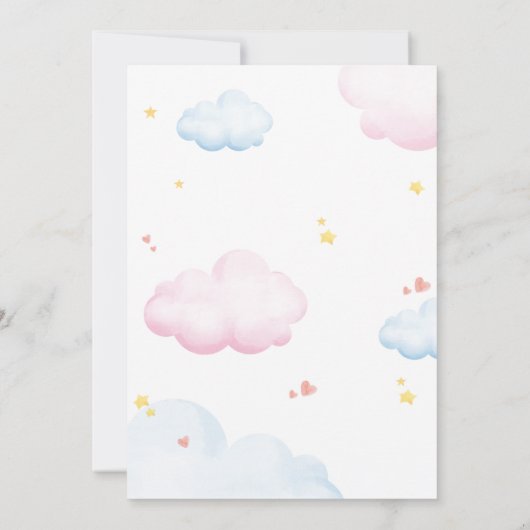 Einladung zum ersten Geburtstag - Niedliches Panda (Rückseite)