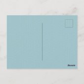 Einladung zum ersten Geburtstag Postkarte (Rückseite)