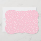 Einladung zum ersten Geburtstag Princess Gold Pink (Rückseite)