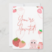 Einladung zum ersten Geburtstag von Berry (Rückseite)