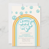 Einladung zum ersten Geburtstag von cool einem Ret (Vorderseite)