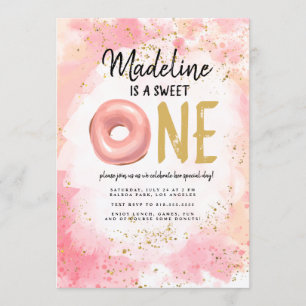 Einladung zum ersten Geburtstag von Donut