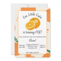 Einladung zum ersten Geburtstag von Little Cutie