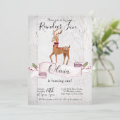 Einladung zum ersten Geburtstag von Reindeer Fun (Stehend Vorderseite)