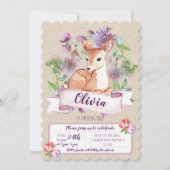 Einladung zum ersten Geburtstag von Waldland (Vorderseite)