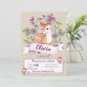 Einladung zum ersten Geburtstag von Waldland (Stehend Vorderseite)