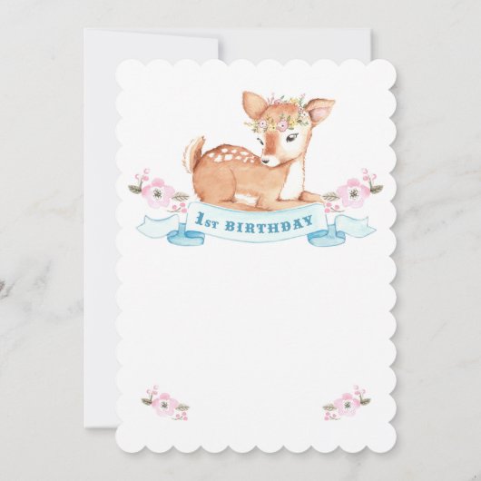 Einladung zum ersten Geburtstag von Waldland (Rückseite)