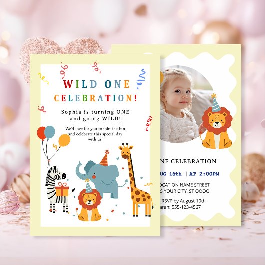 Einladung zum ersten Geburtstag - Wild One