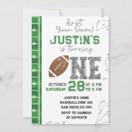 Einladung zum ersten Jahr nach dem Geburtstag im e