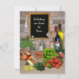 Einladung zum Essen (mit Namen)