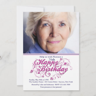 Einladung zum Extravaganten Foto zum Geburtstag