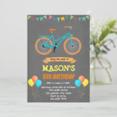 Einladung zum Fahrradgeburtstag (Stehend Vorderseite)