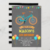 Einladung zum Fahrradgeburtstag (Vorne/Hinten)