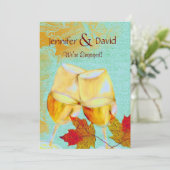 Einladung zum Fall Theme Engagement Party (Stehend Vorderseite)