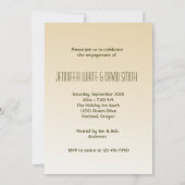 Einladung zum Fall Theme Engagement Party (Rückseite)