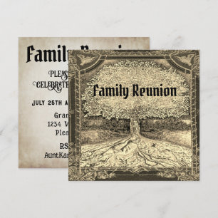 Einladung zum Familientreffen im Vintage-Look