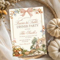 Einladung zum Farm Floral Farm-To-Table-Dinner