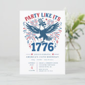 Einladung zum Feiern wie 1776 (Stehend Vorderseite)
