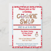 Einladung zum Feiertag-Cookie-Swap (Vorderseite)