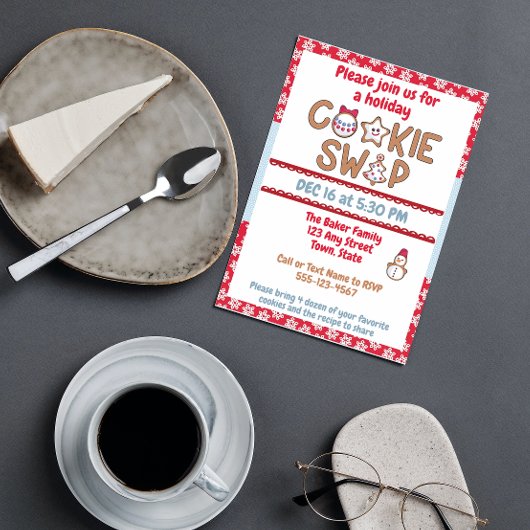 Einladung zum Feiertag-Cookie-Swap