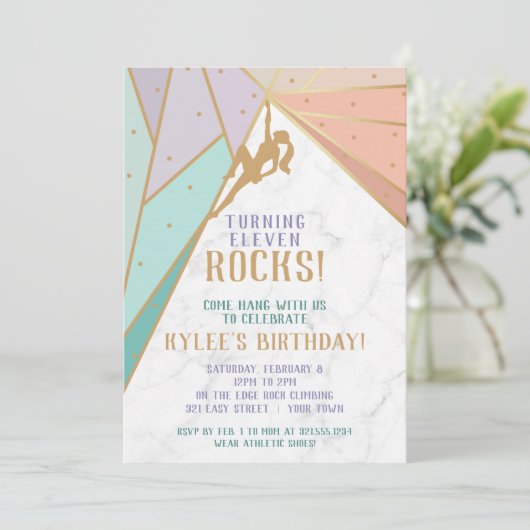 Einladung zum Felsenklettern (Stehend Vorderseite)