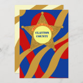 Einladung zum festlichen Streamer Stellvertretende (Vorne/Hinten)