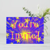 Einladung zum Feuerwerk "You re Invited" (Stehend Vorderseite)