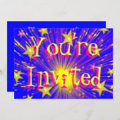 Einladung zum Feuerwerk "You re Invited" (Vorne/Hinten)