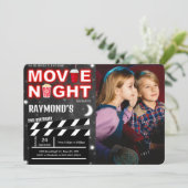 Einladung zum Filmabend Foto (Stehend Vorderseite)