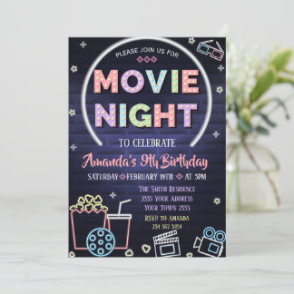 Einladung zum Filmabend-Geburtstag unter den Stern
