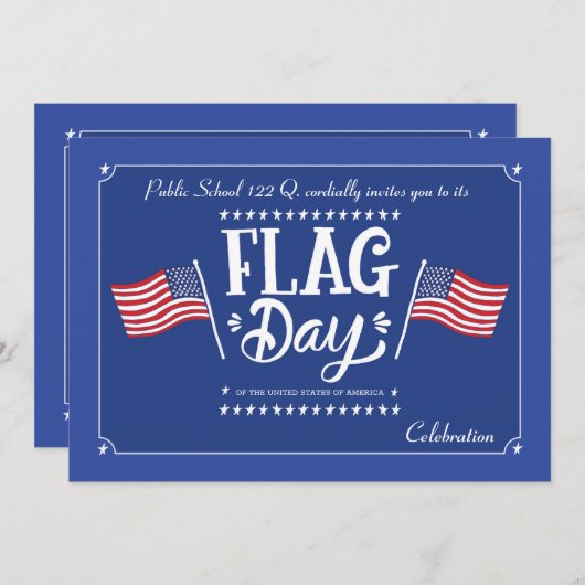 Einladung zum Flaggentag (Vorne/Hinten)