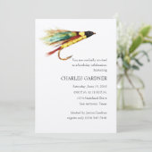 Einladung zum Fliegenfischen am Geburtstag (Stehend Vorderseite)