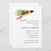 Einladung zum Fliegenfischen am Geburtstag (Vorne/Hinten)