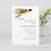 Einladung zum Fliegenfischen am Geburtstag (Stehend Vorderseite)