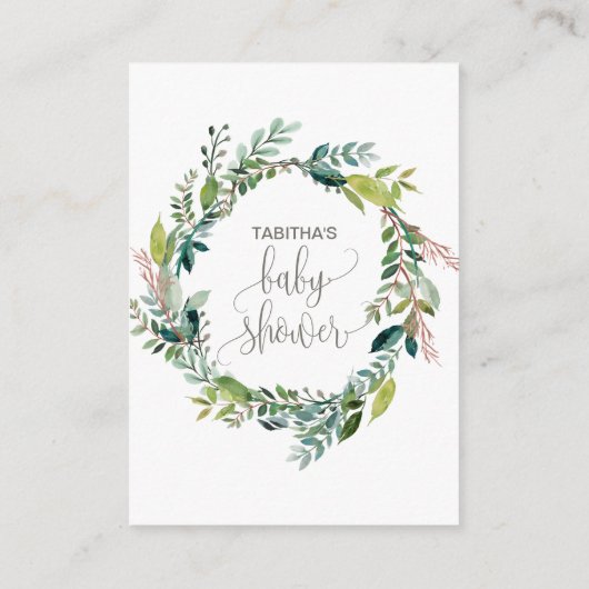 Einladung zum Foliage Book (Rückseite)