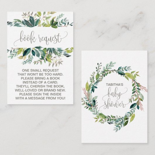 Einladung zum Foliage Book (Vorne/Hinten)