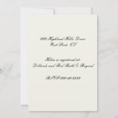 Einladung zum förmlichen Polterabend (Rückseite)