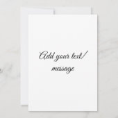 Einladung zum Foto (Rückseite)