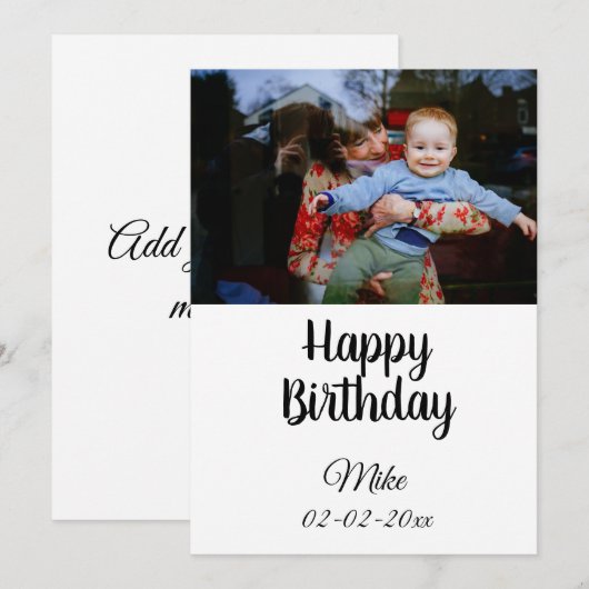 Einladung zum Foto (Vorne/Hinten)