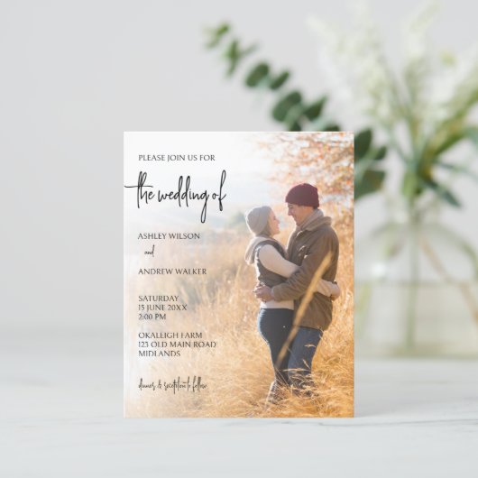 Einladung zum Foto (Stehend Vorderseite)