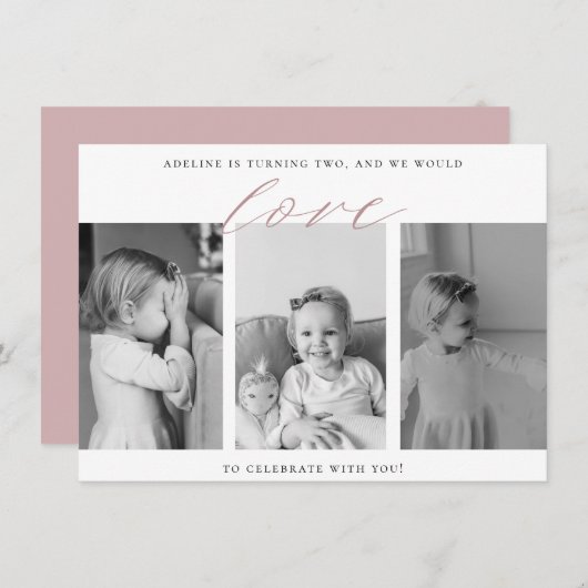 Einladung zum Foto (Vorne/Hinten)