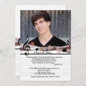 Einladung zum Foto-Abschluss gelassen (Vorne/Hinten)