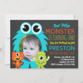 Einladung zum Foto am 1. Geburtstag (Vorderseite)