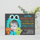 Einladung zum Foto am 1. Geburtstag (Stehend Vorderseite)