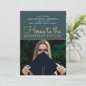 Einladung zum Foto "Classy Modern Brightest Future (Stehend Vorderseite)