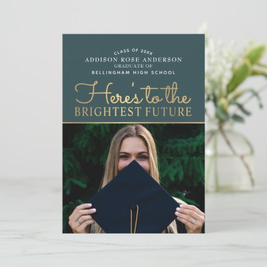 Einladung zum Foto "Classy Modern Brightest Future (Stehend Vorderseite)