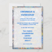 Einladung zum Foto der Hochzeit von Graffiti (Vorderseite)