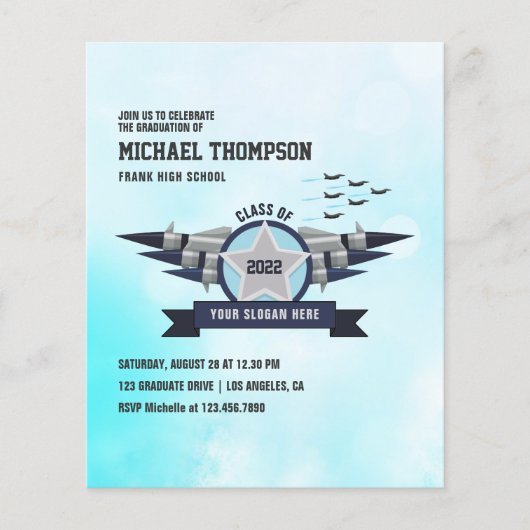 Einladung zum Foto der Luftwaffe zum Thema Graduie Flyer (Vorne)