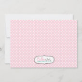 Einladung zum Foto für Mädchen zum 1. Geburtstag (Rückseite)